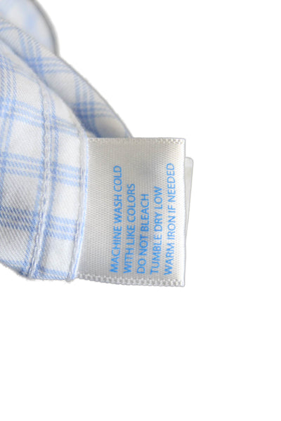 Southern Tide Mens Cotton Pocketed Button Down Shirt Blue Size L