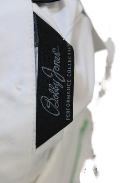 Bobby Jones Mens Short Sleeve Casual Polo Shirt White Size L