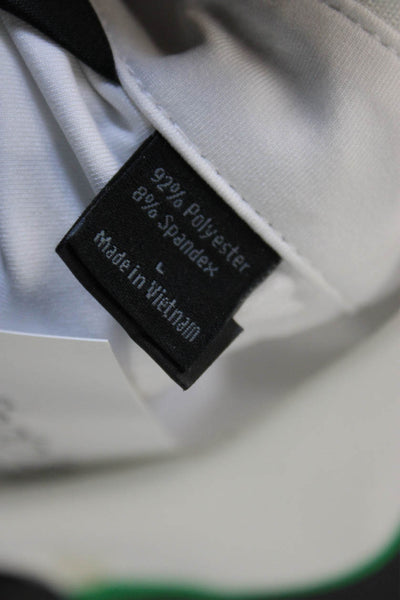 Bobby Jones Mens Short Sleeve Casual Polo Shirt White Size L