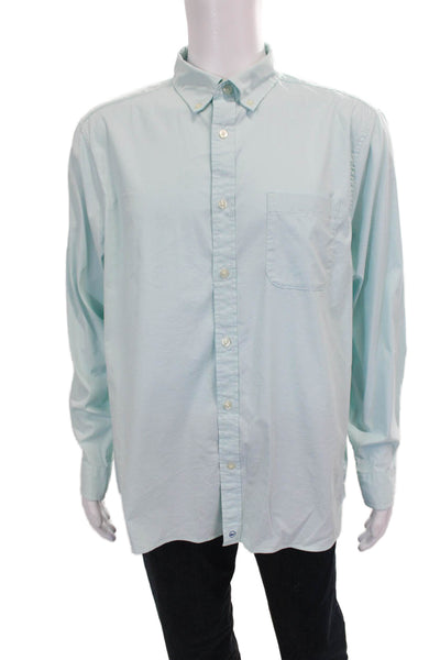 Vineyard Vines Mens Cotton Long Sleeve Button Down Shirt Blue Size L