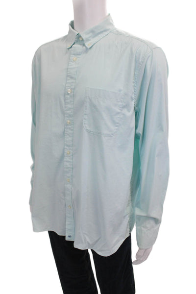 Vineyard Vines Mens Cotton Long Sleeve Button Down Shirt Blue Size L