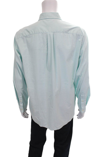 Vineyard Vines Mens Cotton Long Sleeve Button Down Shirt Blue Size L