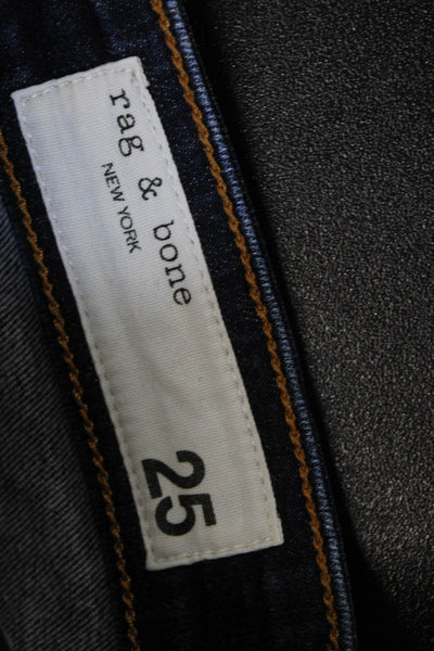 Rag & Bone Women Bootcut Jeans Blue Mid Rise Cotton Size 27