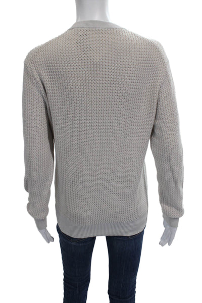 Club Monaco Womens Pullover Sweater Beige Cotton Crewneck Long Sleeve Size S