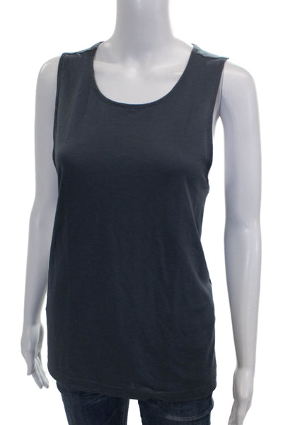Outdoor Voices Women Basic Gray Sleeveless Tank Scoop Neck Solid Size S