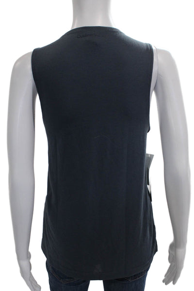 Outdoor Voices Women Basic Gray Sleeveless Tank Scoop Neck Solid Size S