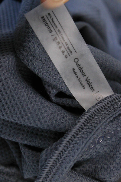 Outdoor Voices Women Basic Gray Sleeveless Tank Scoop Neck Solid Size S