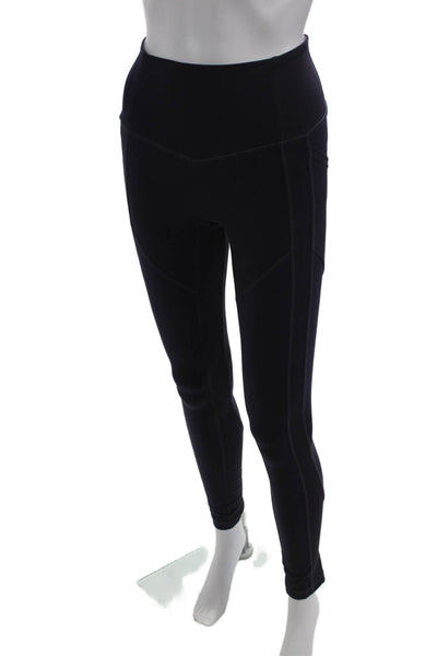 Lululemon Womens Ankle Leggings Black Nylon Size 4