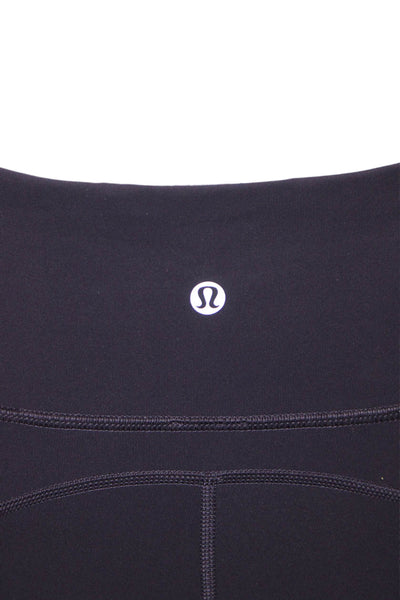 Lululemon Womens Ankle Leggings Black Nylon Size 4