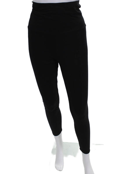 Hatch Women Ankle Leggings Black Maternity Size S