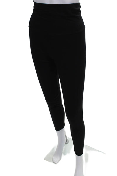 Hatch Women Ankle Leggings Black Maternity Size S