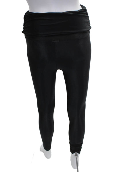 Koral Women Ankle Maternity Leggings Black Polyamide Size S