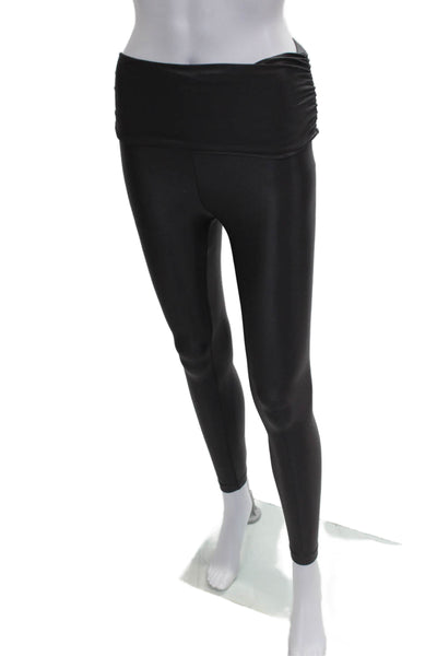 Koral Womens Maternity Ankle Leggings Gray Polyamide Solid Size S