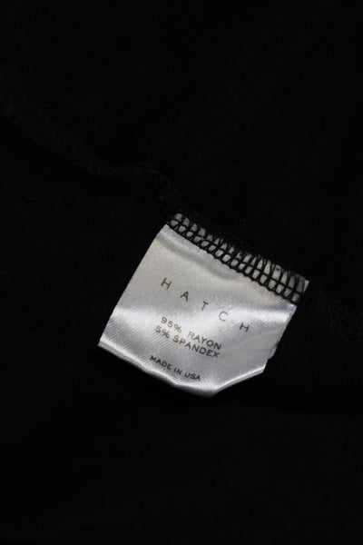 Hatch Women Jumpsuit Black Rayon Short Sleeve Maternity Size M