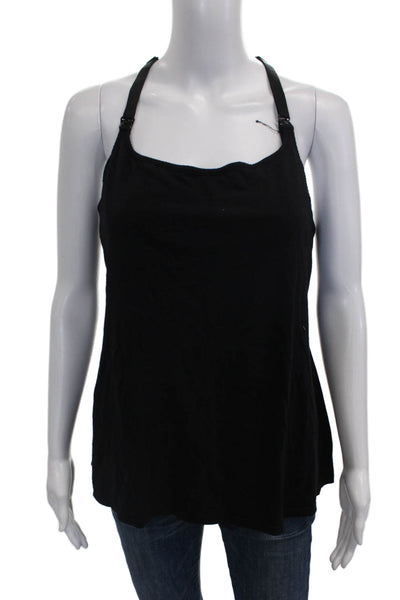 Cosabella Women Basic Tank Black Cotton Blend Scoop Neck Sleeveless Size M