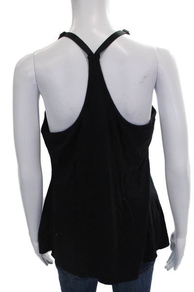 Cosabella Women Basic Tank Black Cotton Blend Scoop Neck Sleeveless Size M