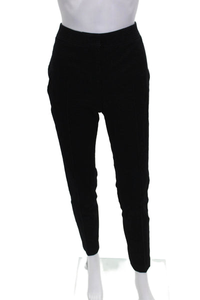 Akris Punto Women Dress Pants Black Viscose Button Inseam 30 Size 6