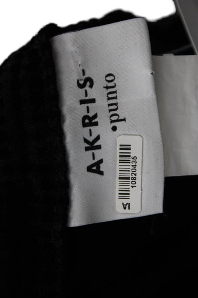 Akris Punto Women Dress Pants Black Viscose Button Inseam 30 Size 6