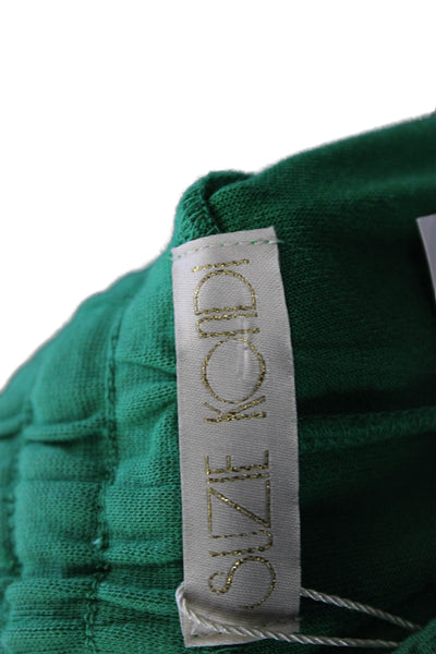 Suzie Kondi Women Green Cotton Sweatpants Size XL