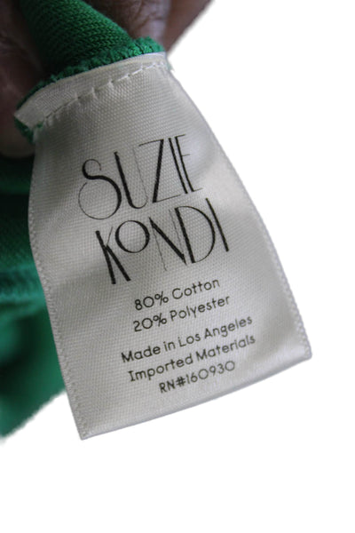 Suzie Kondi Women Green Cotton Sweatpants Size XL