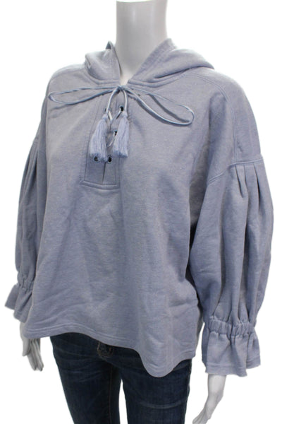 Something Navy Womens Blue Cotton Pullover Size S