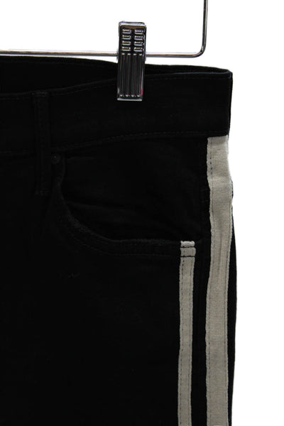 Mother Womens Cropped High Rise Black Jeans Size 26