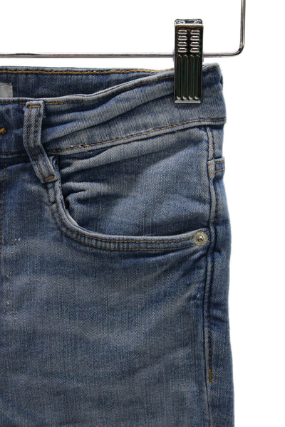 Zara Women Skinny High Waist Denim Jeans Blue Size 4