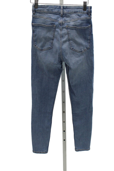 Zara Women Skinny High Waist Denim Jeans Blue Size 4