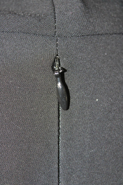 Amanda Uprichard Womens Basic Jacket Black Polyester Tie Long Sleeve Size S
