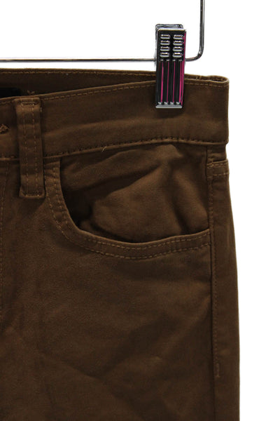Joes Womens Skinny Brown Mid-Rise Cotton Jeans Size 25