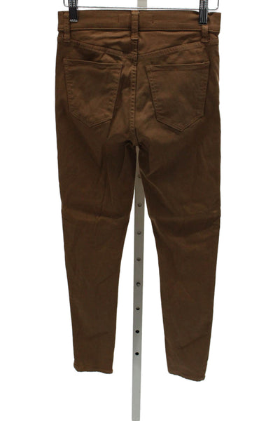 Joes Womens Skinny Brown Mid-Rise Cotton Jeans Size 25