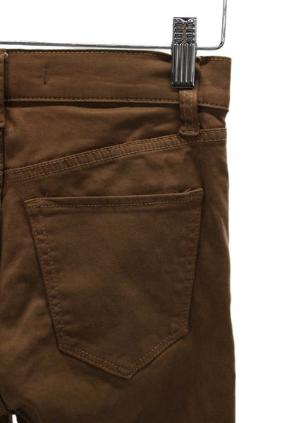 Joes Womens Skinny Brown Mid-Rise Cotton Jeans Size 25