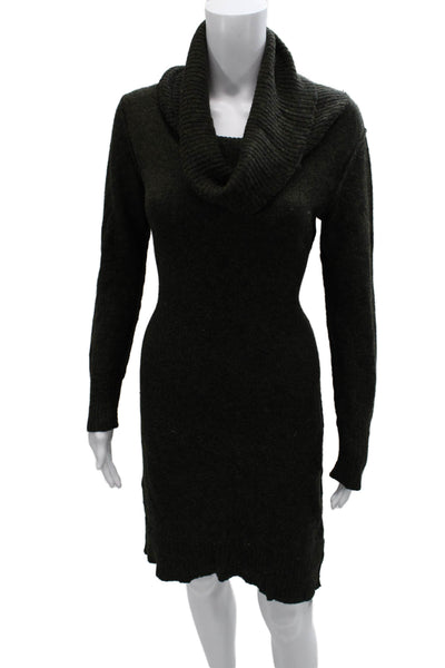 Peruvian Connection Women Sweater Dress Alpaca Green Long Sleeve Size S