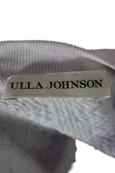 Ulla Johnson Womens Pullover Batik Cotton Crew Neck Short Sleeve White Size 0P
