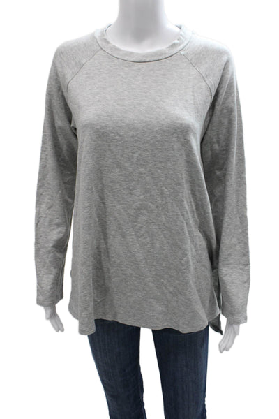 Eileen Fisher Women Tunic T-Shirt Gray Long Sleeve Round Neck Tencel Size M