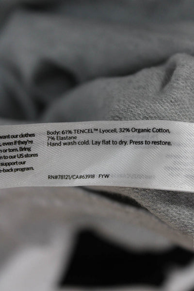 Eileen Fisher Women Tunic T-Shirt Gray Long Sleeve Round Neck Tencel Size M