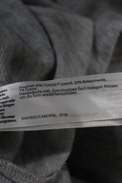 Eileen Fisher Women Tunic T-Shirt Gray Long Sleeve Round Neck Tencel Size M