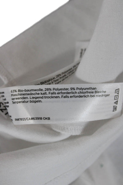 Eileen Fisher Womens Basic Jacket White Long Sleeve Zip Size XS
