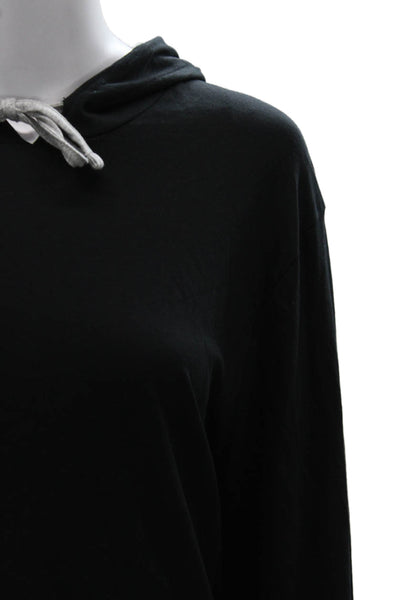 Polo Ralph Lauren Mens Black Cotton Pullover Hoodie Crewneck Long Sleeve Size M