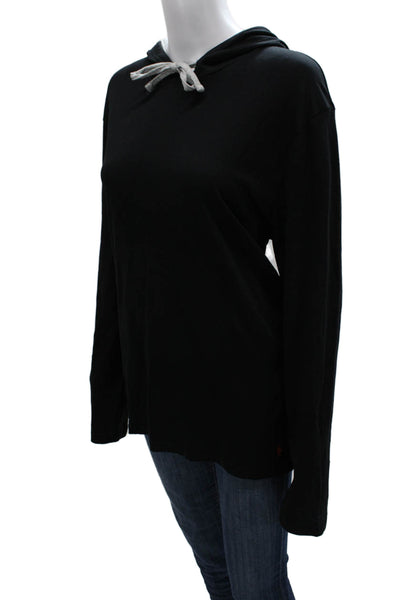 Polo Ralph Lauren Mens Black Cotton Pullover Hoodie Crewneck Long Sleeve Size M