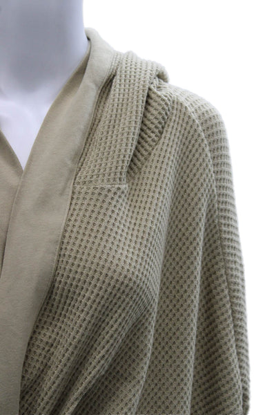 Polo Ralph Lauren Mens Cotton Blend Hooded Robe Tan Size L/XL