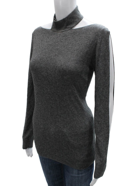 Bailey 44 Womens Pullover Sweater Gray Viscose Boat Neck Long Sleeve Size M