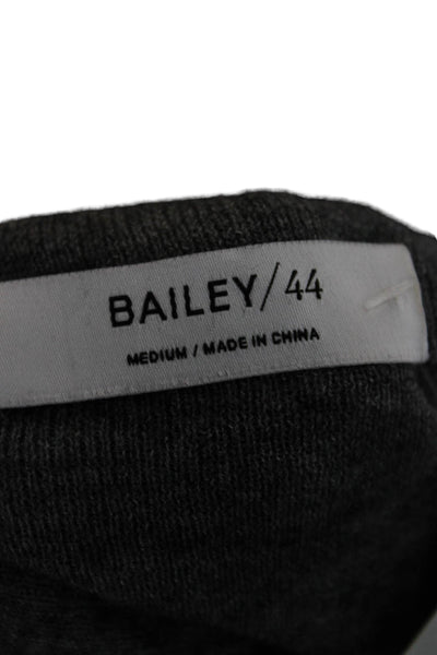 Bailey 44 Womens Pullover Sweater Gray Viscose Boat Neck Long Sleeve Size M