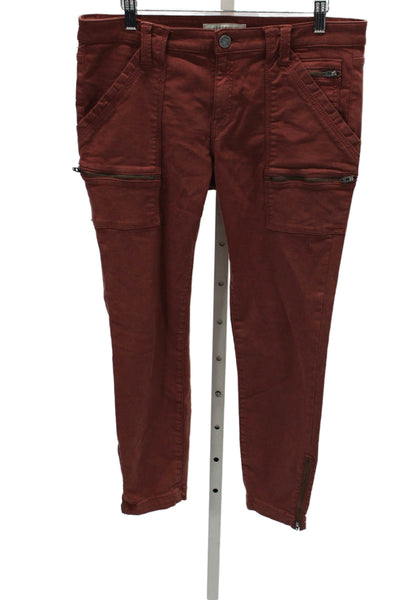 Joie Women Skinny Jeans High Waist Red Zip Cotton Inseam 26 Size 30