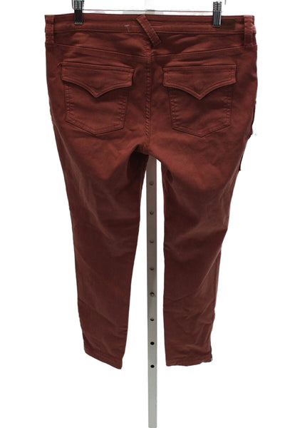 Joie Women Skinny Jeans High Waist Red Zip Cotton Inseam 26 Size 30