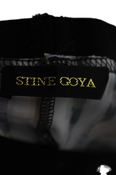 Stine Goya Women Dress Pants Floral Multicolor Polyester Pull On Size M