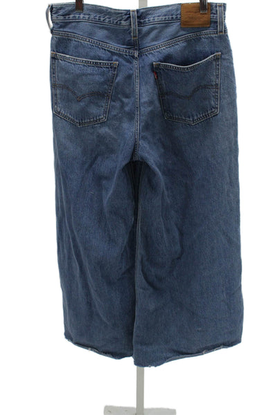 Levi Strauss & Co Women Blue Wide-Leg Jeans Size 29