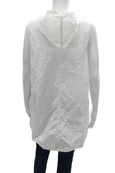 Zara Womens White Sleeveless Tunic Polyamide Pullover Size M