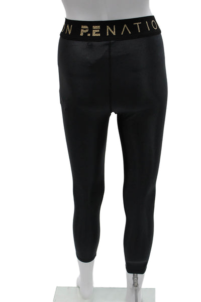 PE Nation Women Capri Leggings Black Size M
