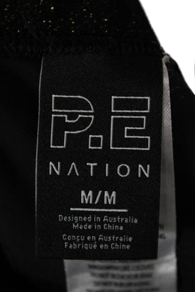 PE Nation Women Capri Leggings Black Size M